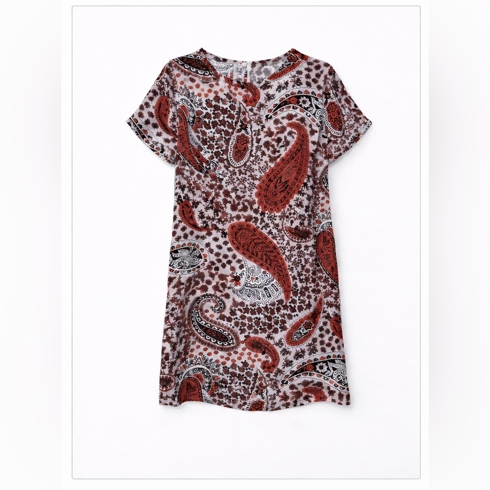 ❤️ Red Paisley Dress